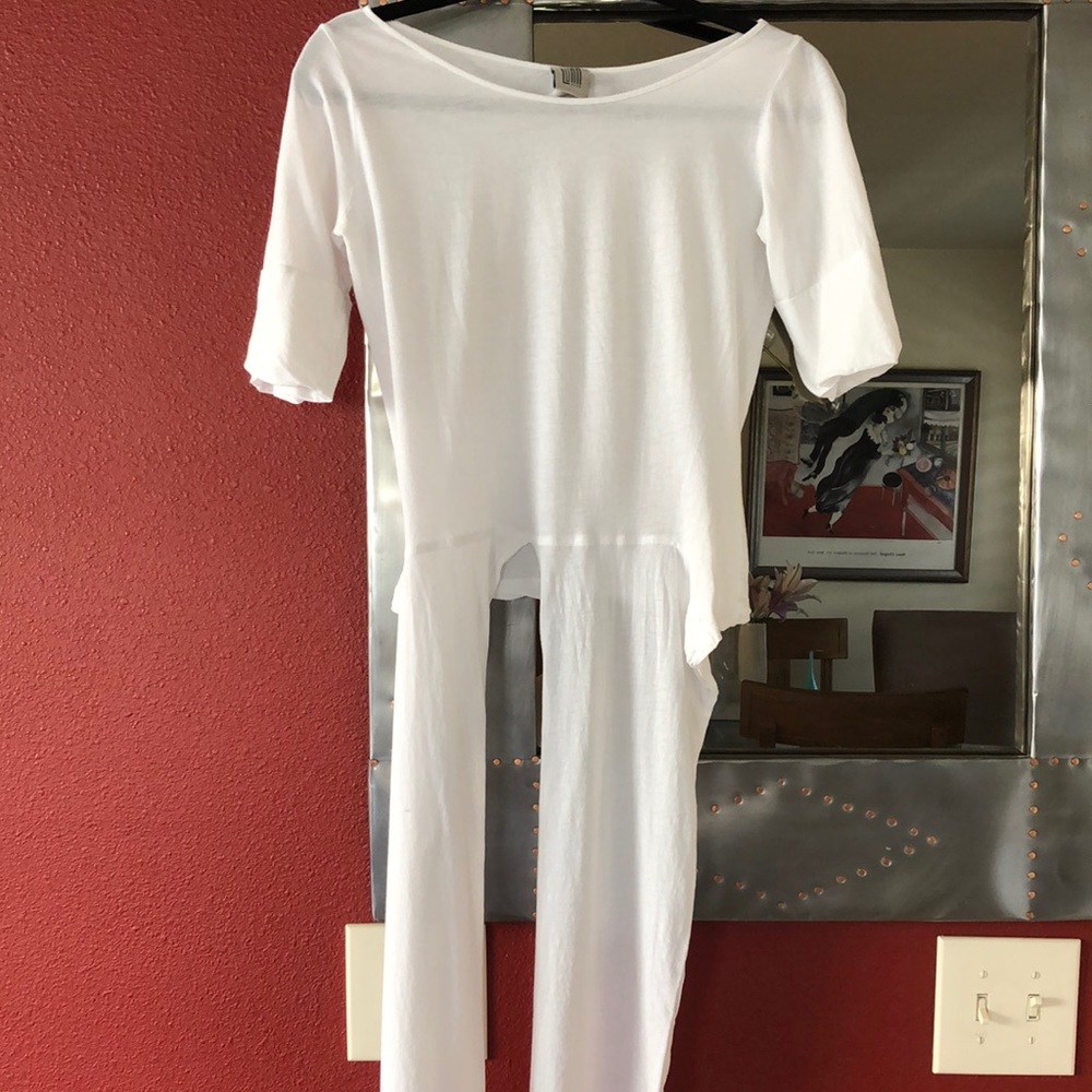 Lunn cotton knit, tie front tee